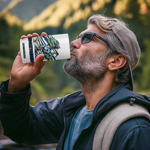 Funny Dinosaur Playing Ice Hockey 4 in 1 Can Cooler Tumbler Hockeysaurus Gift For Kids TS12 Print Your Wear