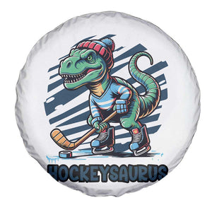 Funny Dinosaur Playing Ice Hockey Spare Tire Cover Hockeysaurus Gift For Kids TS12 Print Your Wear
