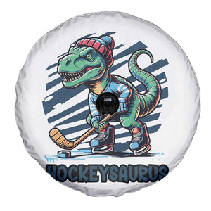 Funny Dinosaur Playing Ice Hockey Spare Tire Cover Hockeysaurus Gift For Kids TS12 Print Your Wear