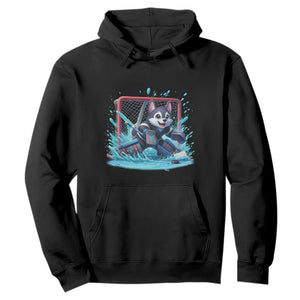 Siberian Husky Ice Hockey Player Hoodie Funny Goalie Gift TS12 Black Print Your Wear