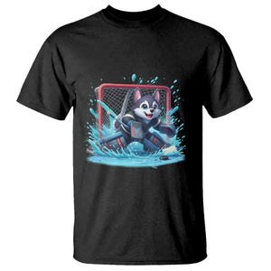 Siberian Husky Ice Hockey Player T Shirt Funny Goalie Gift TS12 Black Print Your Wear
