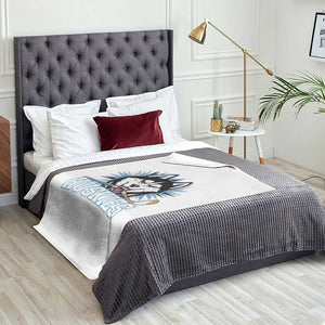 Cool Siberian Husky Ice Hockey Throw Blanket Gift For Dog Lovers TS12 Print Your Wear