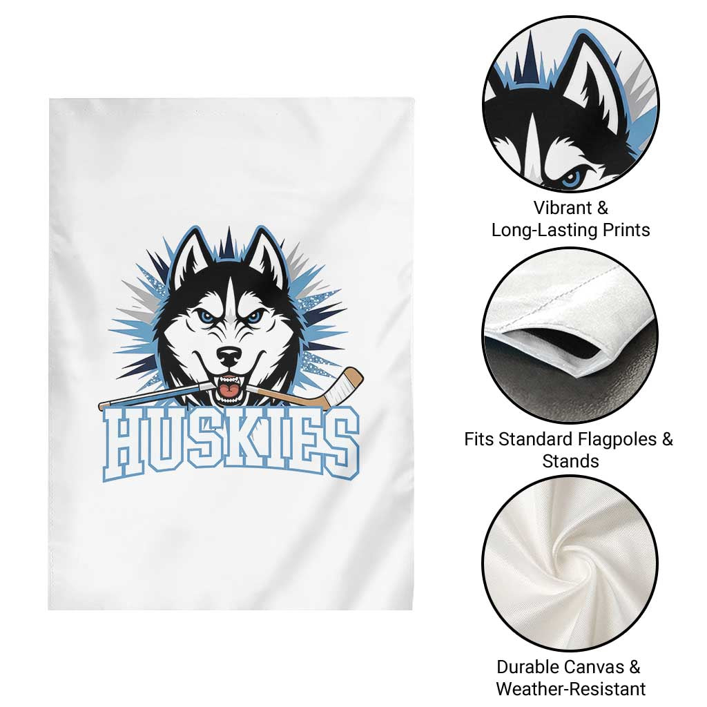 Cool Siberian Husky Ice Hockey Garden Flag Gift For Dog Lovers TS12 Print Your Wear