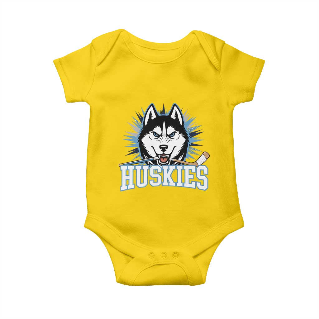 Cool Siberian Husky Ice Hockey Baby Onesie Gift For Dog Lovers TS12 Daisy Print Your Wear