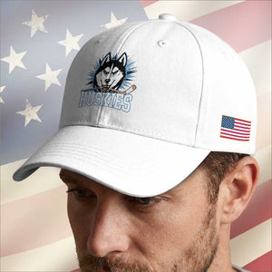 Cool Siberian Husky Ice Hockey Baseball Cap Gift For Dog Lovers TS12 Print Your Wear