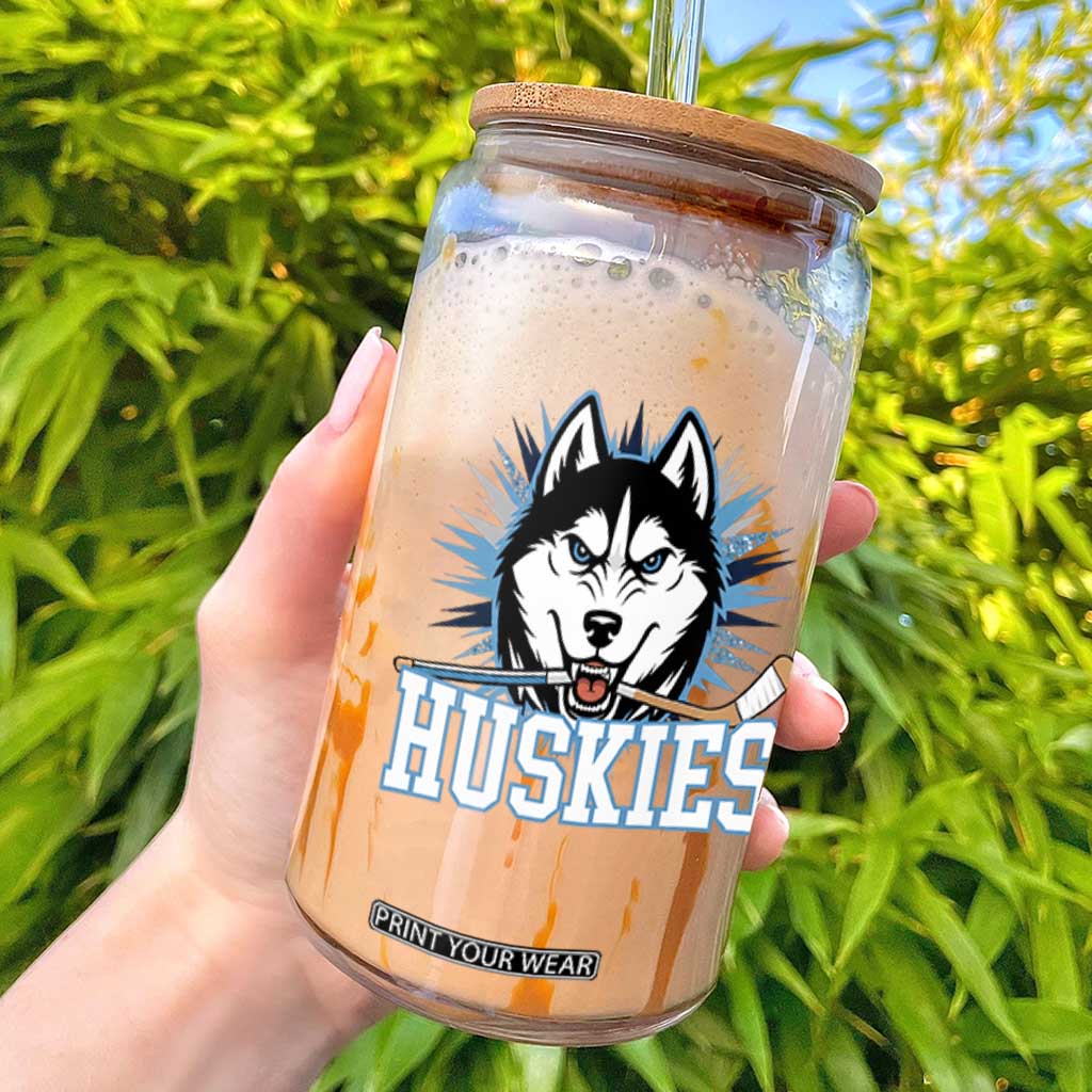 Cool Siberian Husky Ice Hockey Glass Can Gift For Dog Lovers TS12 White Print Your Wear