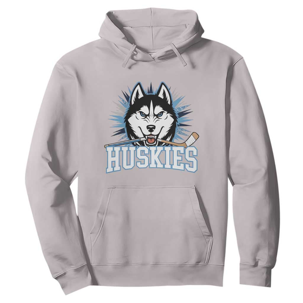 Cool Siberian Husky Ice Hockey Hoodie Gift For Dog Lovers TS12 Ice Gray Print Your Wear