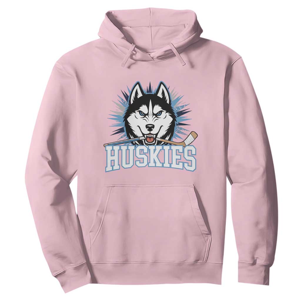Cool Siberian Husky Ice Hockey Hoodie Gift For Dog Lovers TS12 Light Pink Print Your Wear