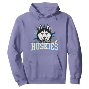 Cool Siberian Husky Ice Hockey Hoodie Gift For Dog Lovers TS12 Violet Print Your Wear