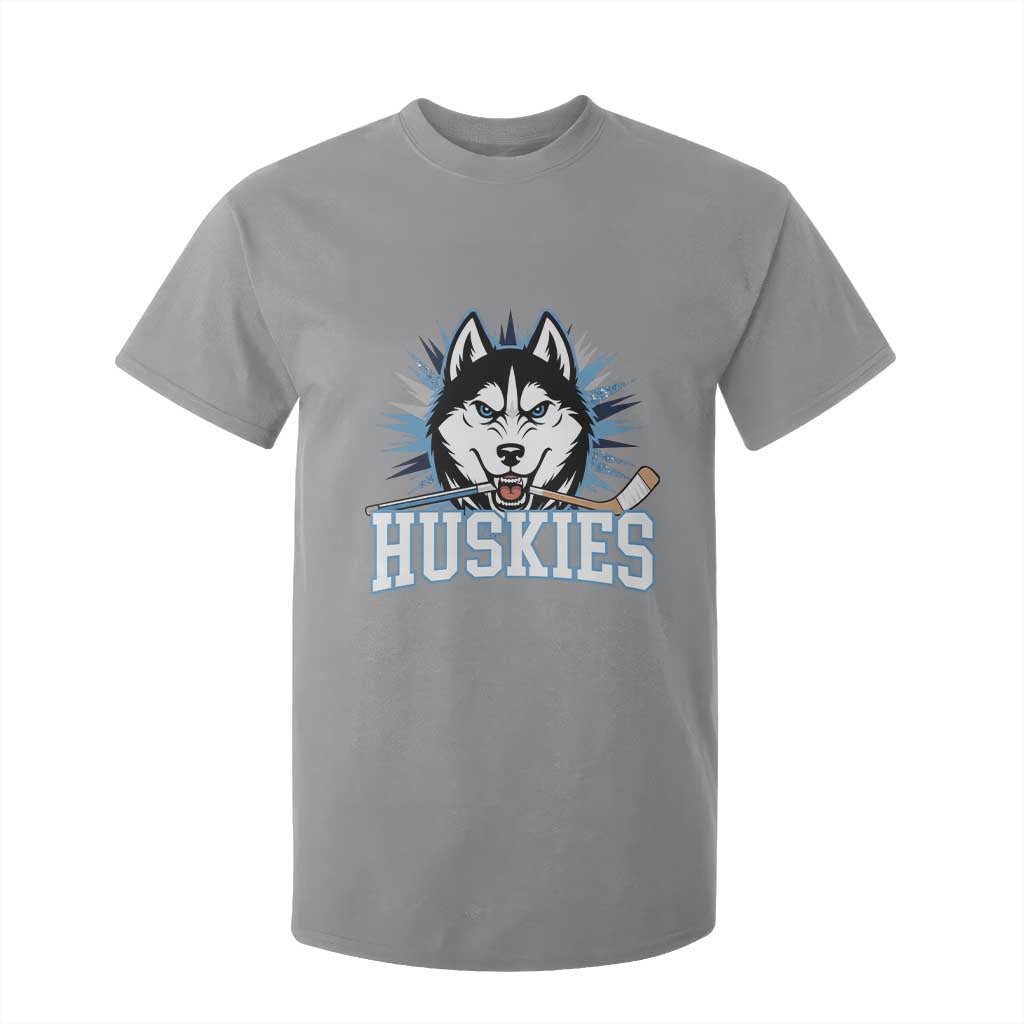 Cool Siberian Husky Ice Hockey T Shirt For Kid Gift For Dog Lovers TS12 Sport Gray Print Your Wear