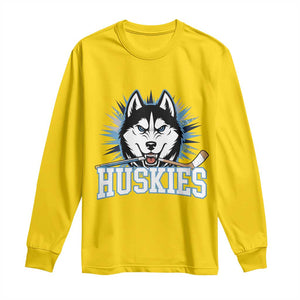 Cool Siberian Husky Ice Hockey Long Sleeve Shirt Gift For Dog Lovers TS12 Daisy Print Your Wear