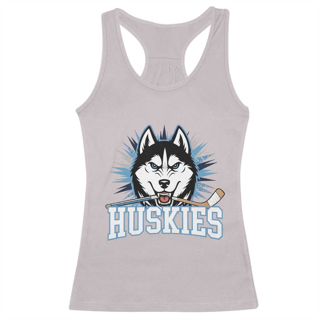 Cool Siberian Husky Ice Hockey Racerback Tank Top Gift For Dog Lovers TS12 Ice Gray Print Your Wear