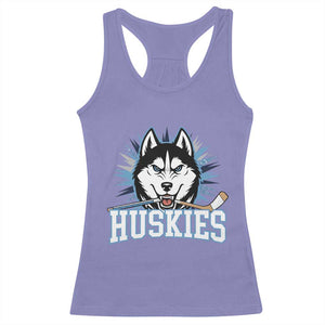 Cool Siberian Husky Ice Hockey Racerback Tank Top Gift For Dog Lovers TS12 Violet Print Your Wear