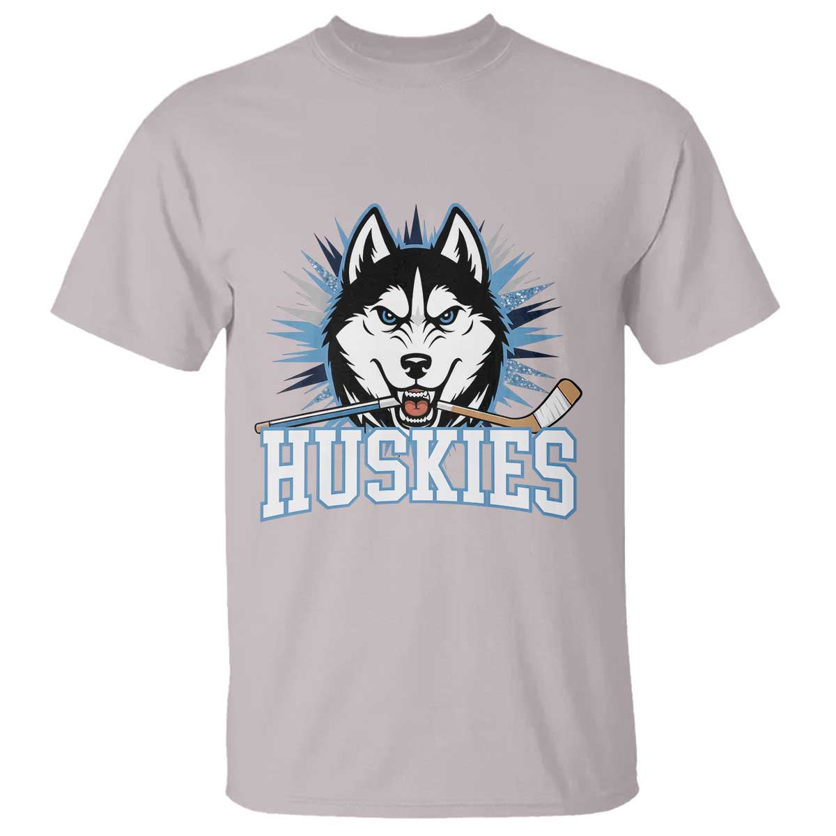 Cool Siberian Husky Ice Hockey T Shirt Gift For Dog Lovers TS12 Ice Gray Print Your Wear