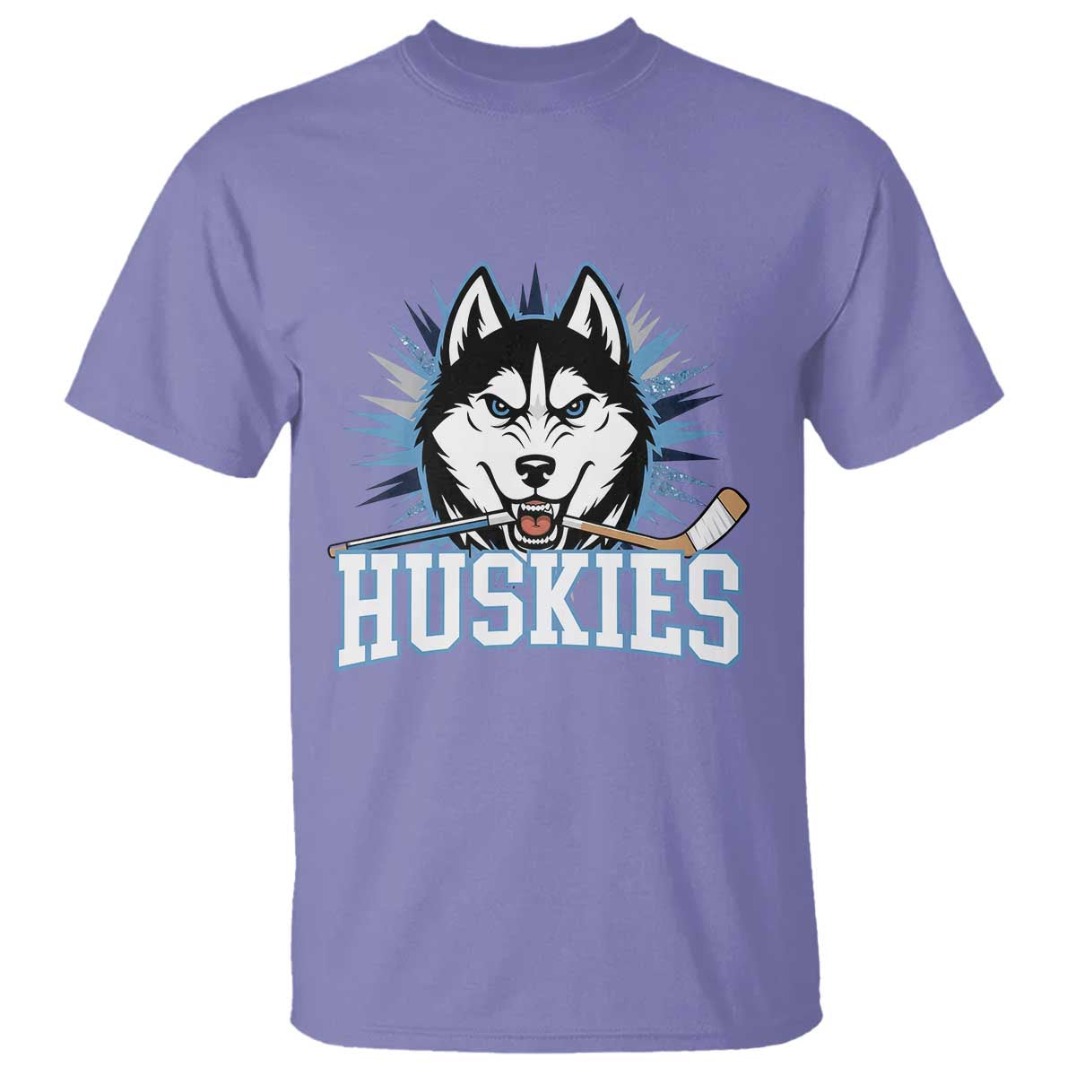 Cool Siberian Husky Ice Hockey T Shirt Gift For Dog Lovers TS12 Violet Print Your Wear