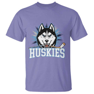 Cool Siberian Husky Ice Hockey T Shirt Gift For Dog Lovers TS12 Violet Print Your Wear