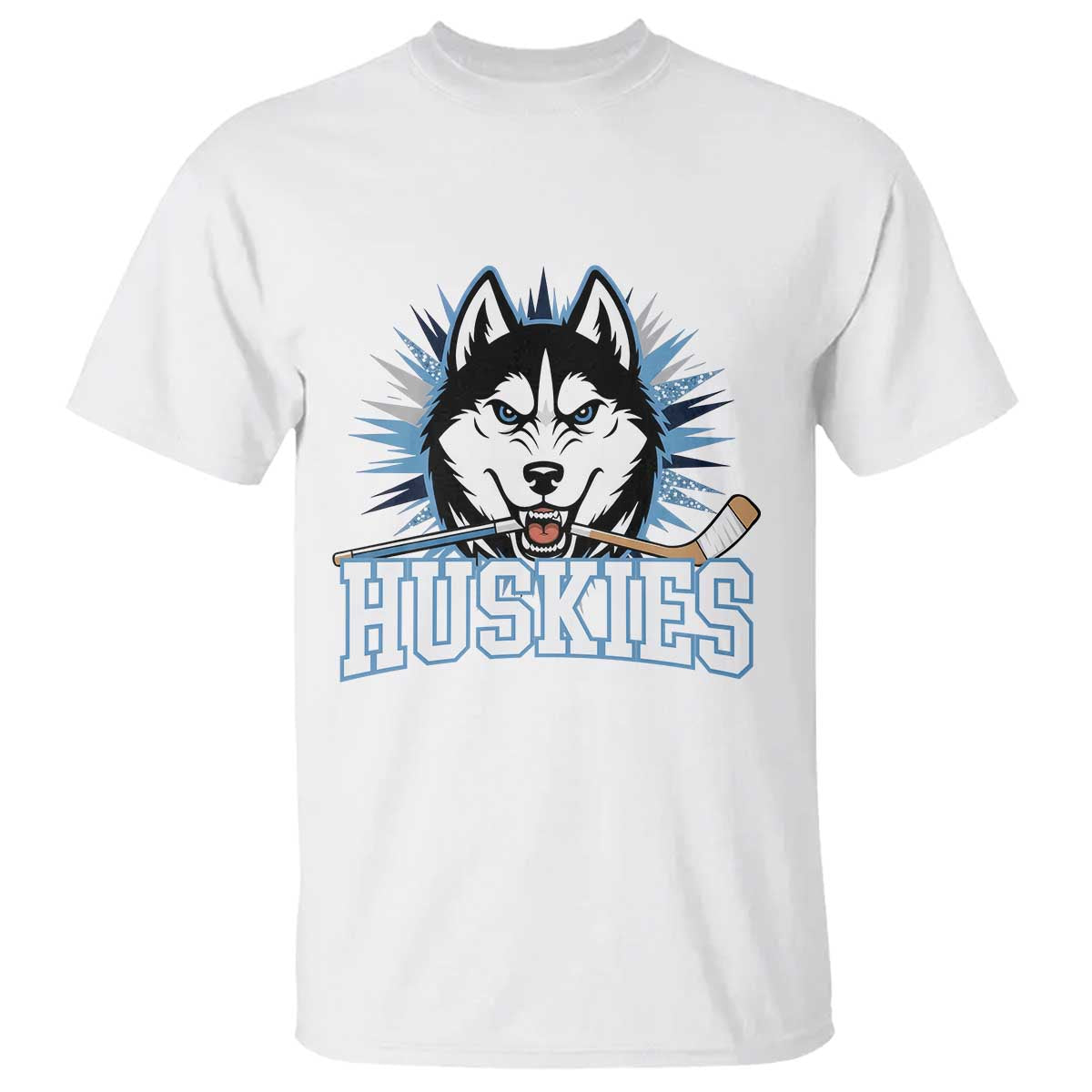 Cool Siberian Husky Ice Hockey T Shirt Gift For Dog Lovers TS12 White Print Your Wear