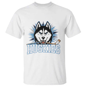 Cool Siberian Husky Ice Hockey T Shirt Gift For Dog Lovers TS12 White Print Your Wear