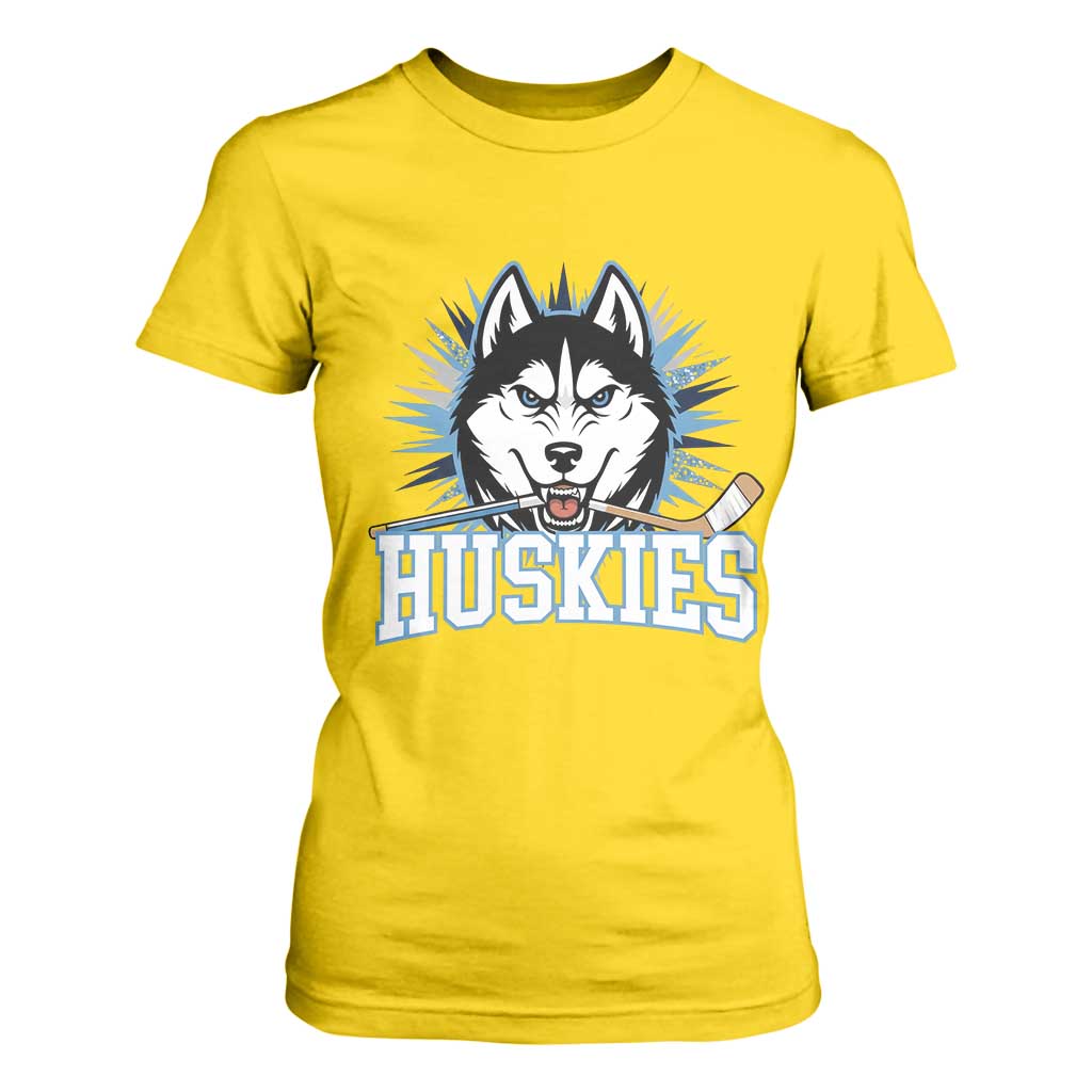Cool Siberian Husky Ice Hockey T Shirt For Women Gift For Dog Lovers TS12 Daisy Print Your Wear