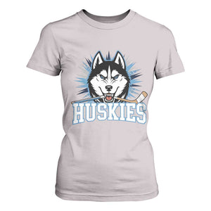 Cool Siberian Husky Ice Hockey T Shirt For Women Gift For Dog Lovers TS12 Ice Gray Print Your Wear