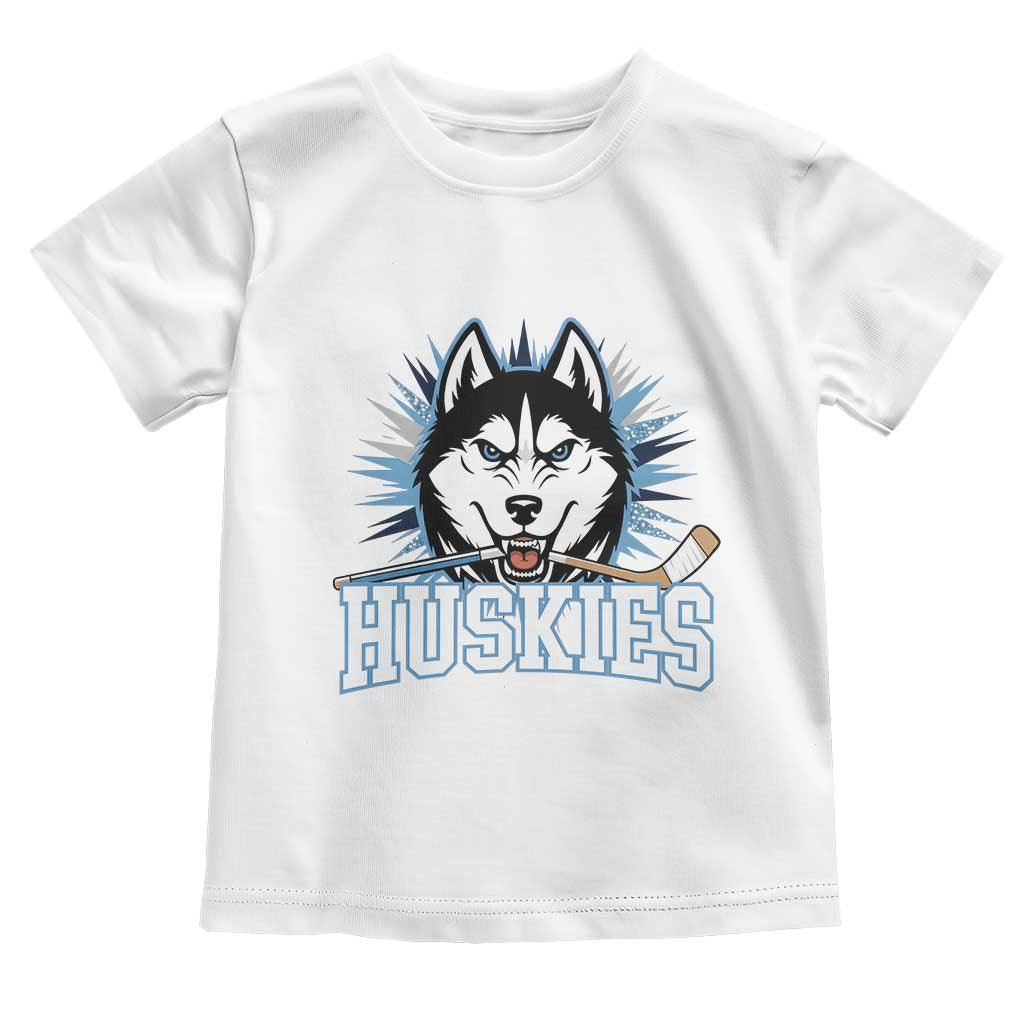 Cool Siberian Husky Ice Hockey Toddler T Shirt Gift For Dog Lovers TS12 White Print Your Wear