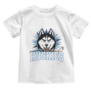Cool Siberian Husky Ice Hockey Toddler T Shirt Gift For Dog Lovers TS12 White Print Your Wear