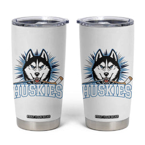 Cool Siberian Husky Ice Hockey Tumbler Cup Gift For Dog Lovers TS12 White Print Your Wear