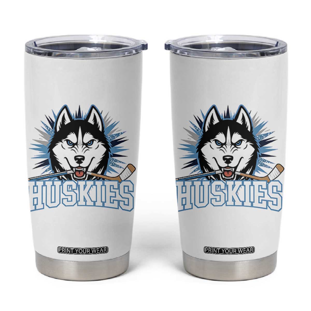 Cool Siberian Husky Ice Hockey Tumbler Cup Gift For Dog Lovers TS12 White Print Your Wear