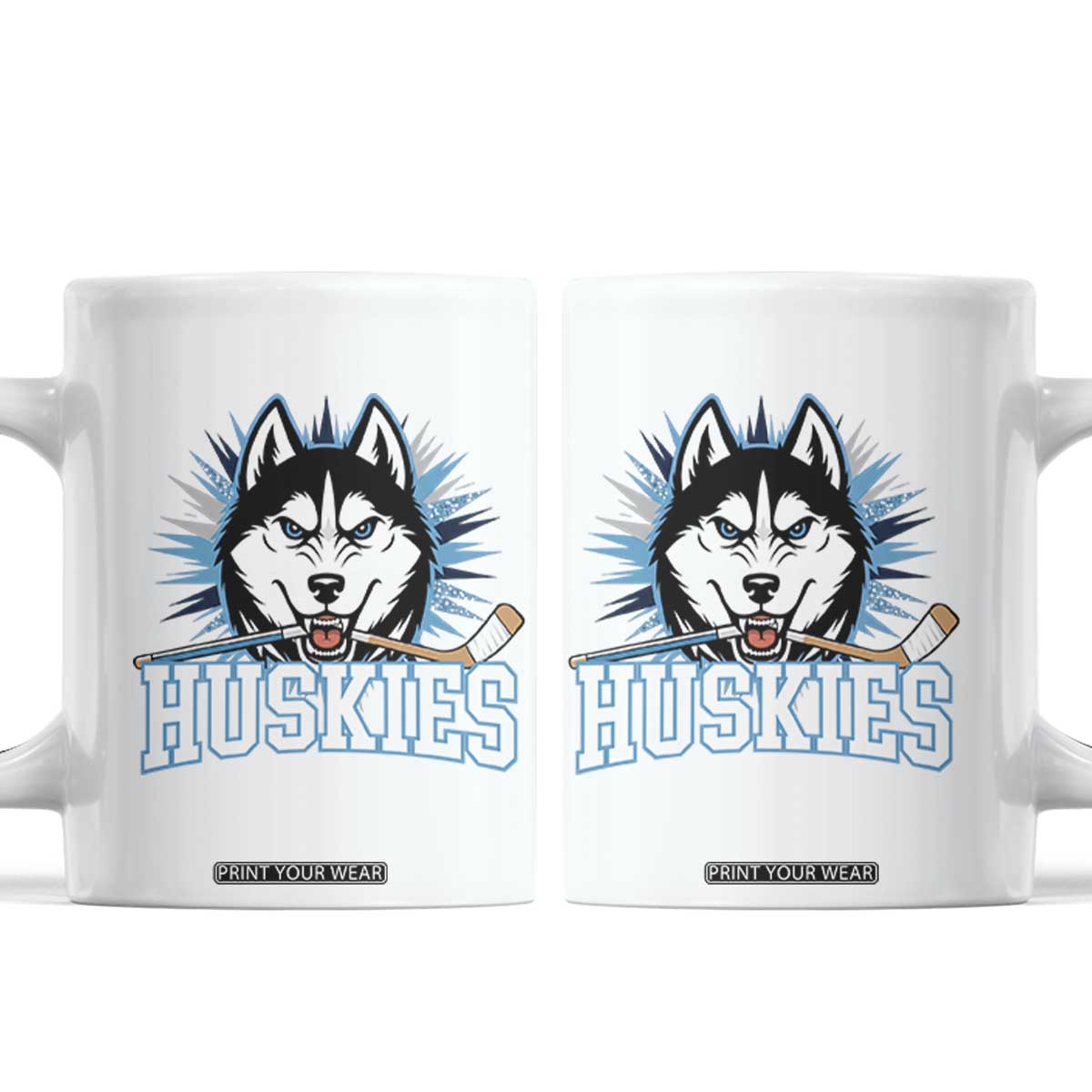 Cool Siberian Husky Ice Hockey Coffee Mug Gift For Dog Lovers TS12 White Print Your Wear