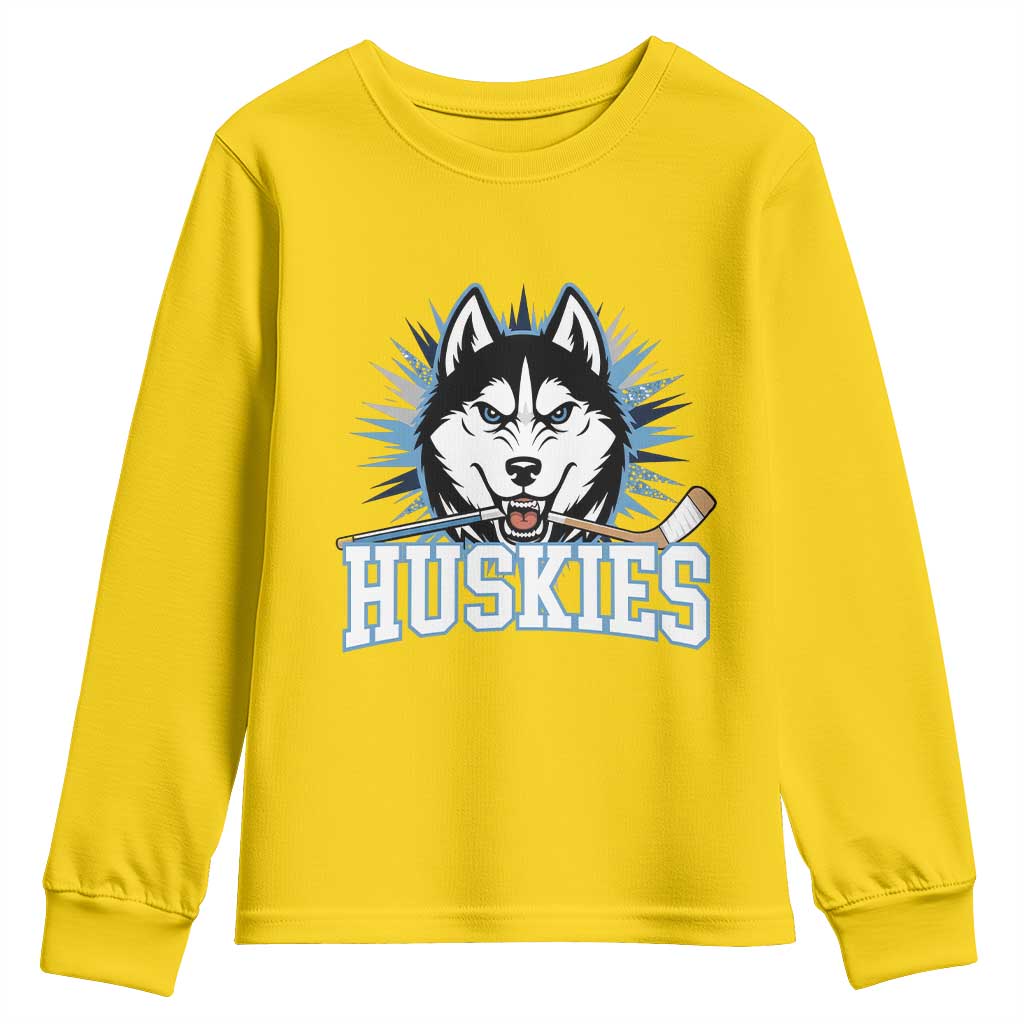 Cool Siberian Husky Ice Hockey Youth Sweatshirt Gift For Dog Lovers TS12 Daisy Print Your Wear