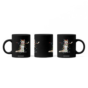 Funny Christmas Husky Ice Hockey Player Holiday Gift Coffee Mug TS12 Print Your Wear