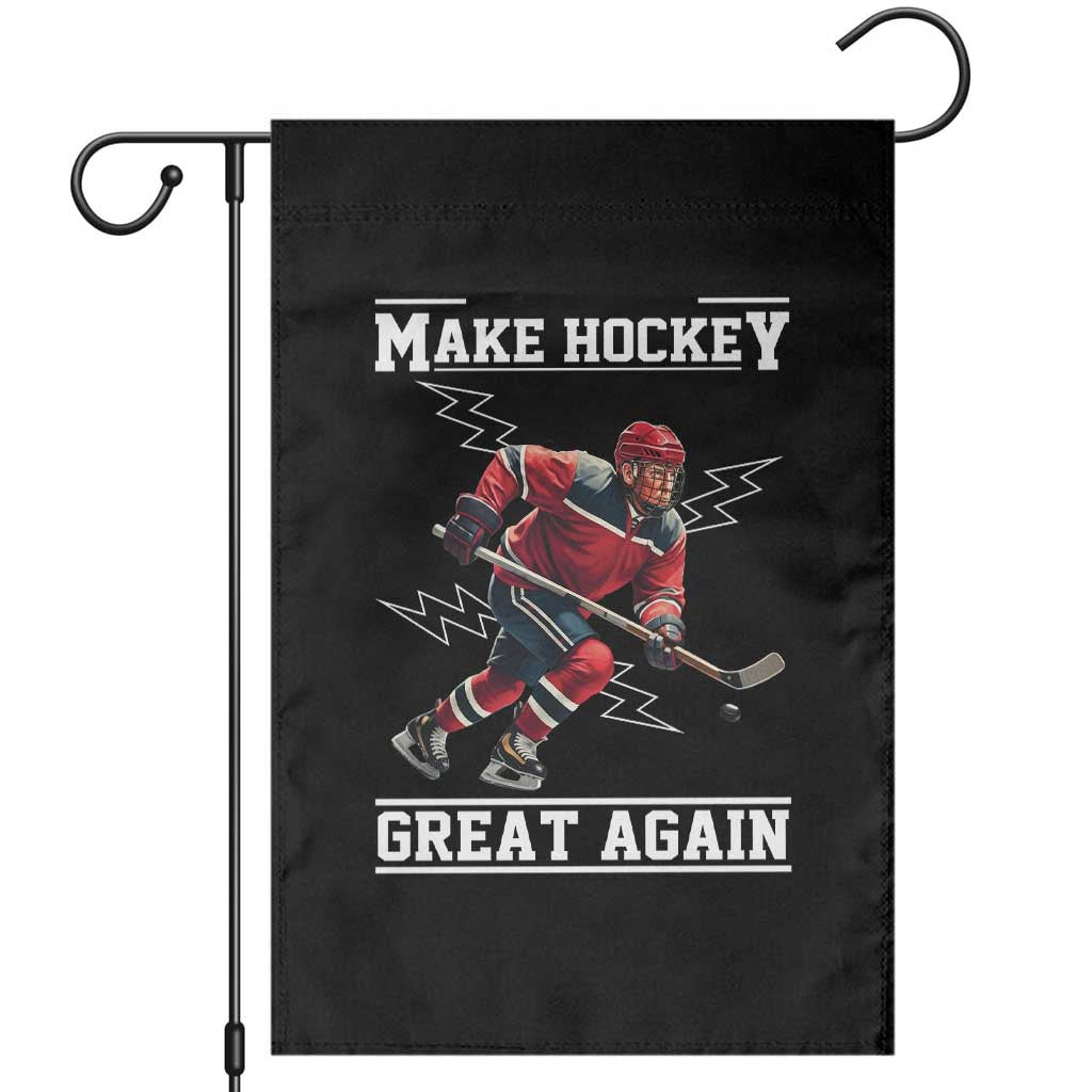 Funny Trump Ice Hockey Player Garden Flag Make Hockey Great Again TS12 Black Print Your Wear