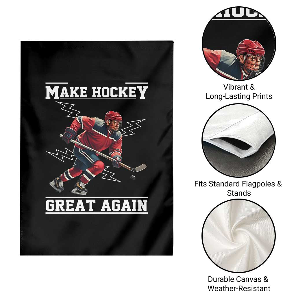 Funny Trump Ice Hockey Player Garden Flag Make Hockey Great Again TS12 Print Your Wear