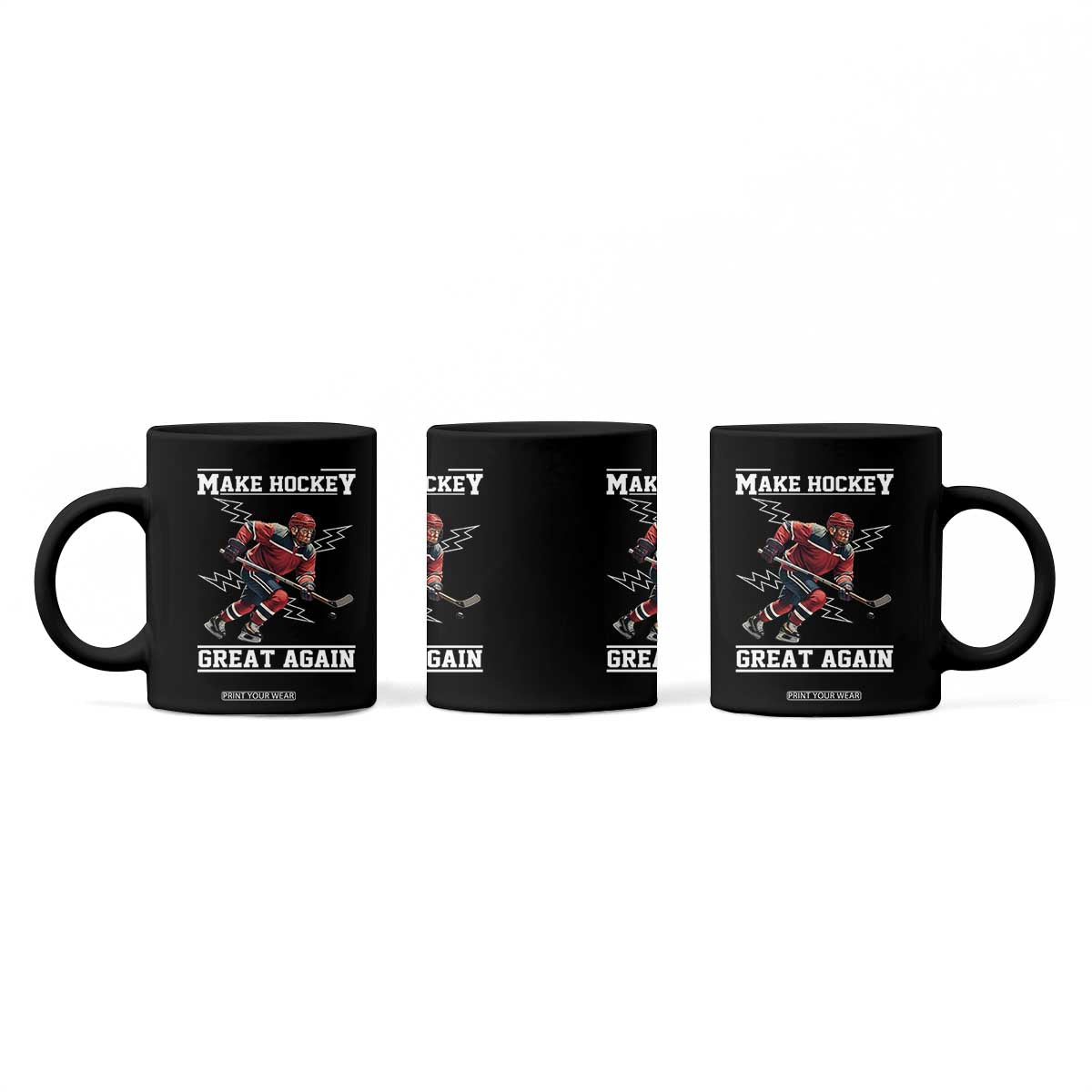 Funny Trump Ice Hockey Player Coffee Mug Make Hockey Great Again TS12 Print Your Wear