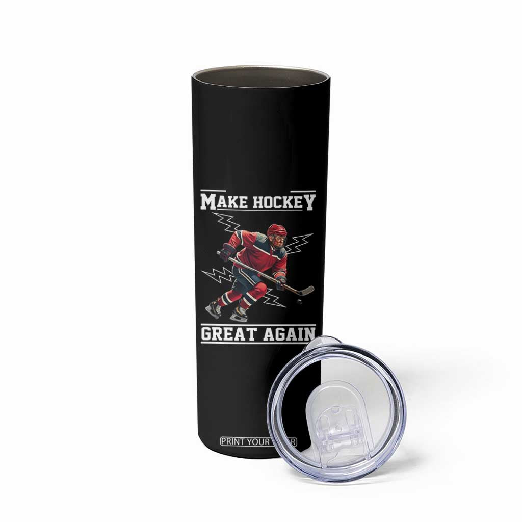 Funny Trump Ice Hockey Player Skinny Tumbler Make Hockey Great Again TS12 Print Your Wear