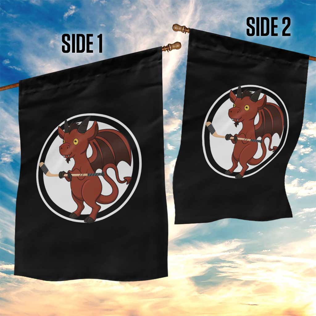 Funny Cryptid Sports Gift Garden Flag Jersey Devil Playing Ice Hockey TS12 Print Your Wear