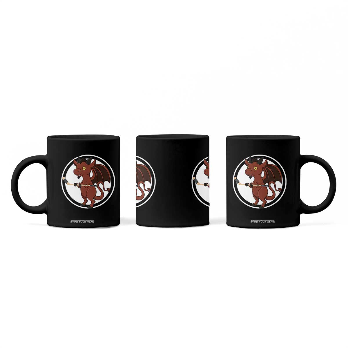 Funny Cryptid Sports Gift Coffee Mug Jersey Devil Playing Ice Hockey TS12 Print Your Wear