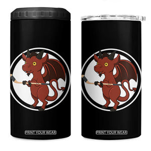 Funny Cryptid Sports Gift 4 in 1 Can Cooler Tumbler Jersey Devil Playing Ice Hockey TS12 One Size: 16 oz Black Print Your Wear