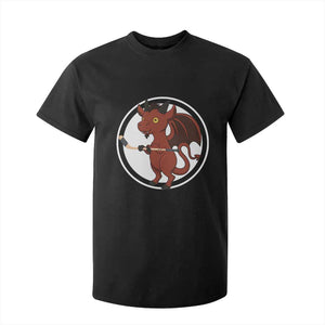 Funny Cryptid Sports Gift T Shirt For Kid Jersey Devil Playing Ice Hockey TS12 Black Print Your Wear