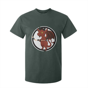 Funny Cryptid Sports Gift T Shirt For Kid Jersey Devil Playing Ice Hockey TS12 Dark Forest Green Print Your Wear