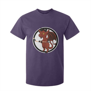 Funny Cryptid Sports Gift T Shirt For Kid Jersey Devil Playing Ice Hockey TS12 Purple Print Your Wear