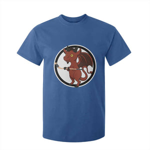 Funny Cryptid Sports Gift T Shirt For Kid Jersey Devil Playing Ice Hockey TS12 Royal Blue Print Your Wear