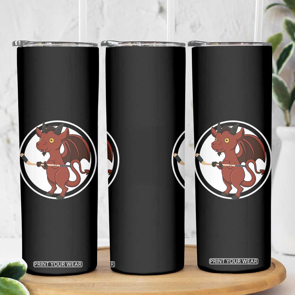 Funny Cryptid Sports Gift Skinny Tumbler Jersey Devil Playing Ice Hockey TS12 Print Your Wear