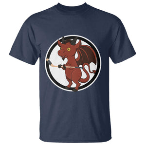 Funny Cryptid Sports Gift T Shirt Jersey Devil Playing Ice Hockey TS12 Navy Print Your Wear