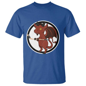 Funny Cryptid Sports Gift T Shirt Jersey Devil Playing Ice Hockey TS12 Royal Blue Print Your Wear