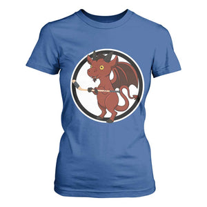 Funny Cryptid Sports Gift T Shirt For Women Jersey Devil Playing Ice Hockey TS12 Royal Blue Print Your Wear