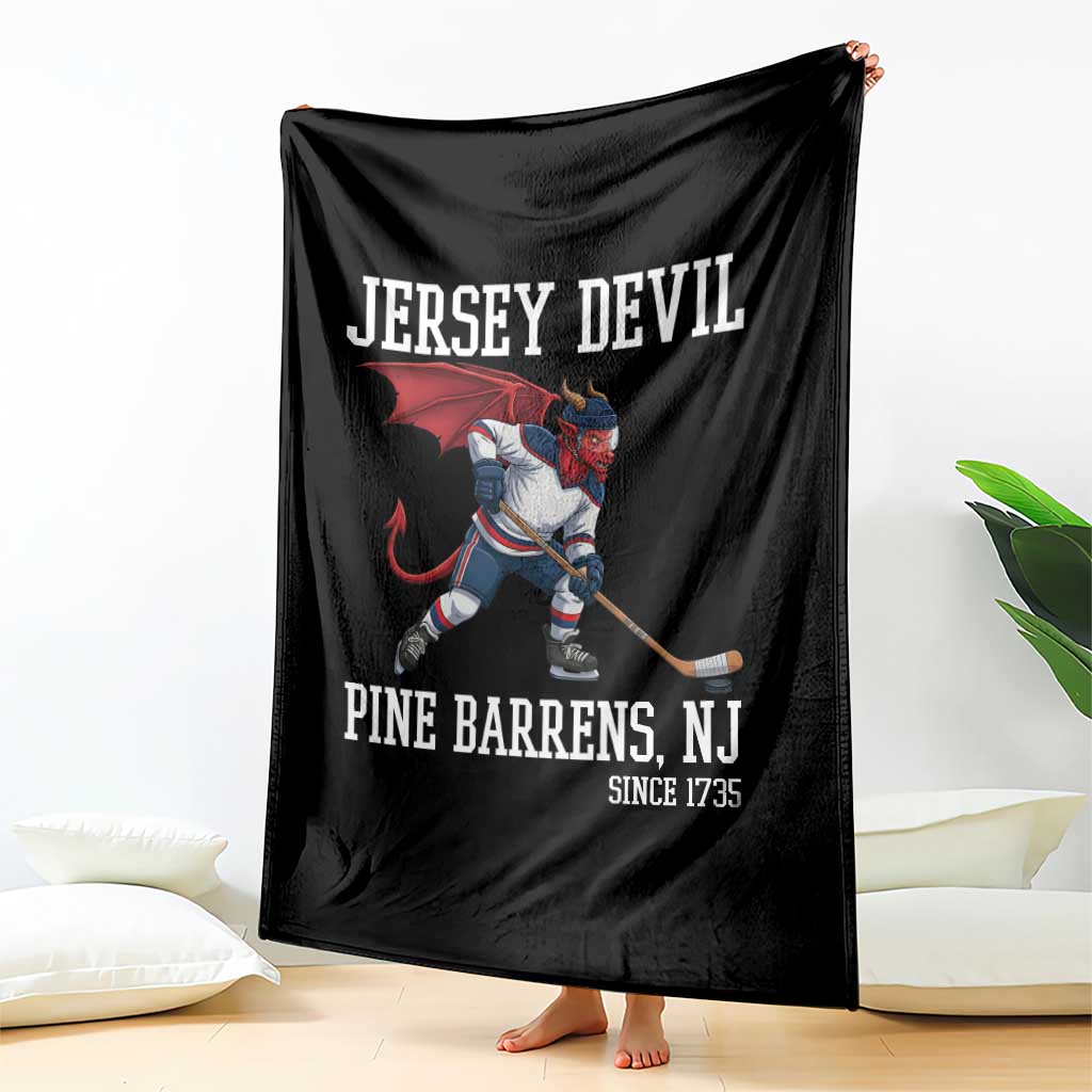 Pine Barrens New Jersey Devil Throw Blanket Gothic Horror Ice Hockey Gift TS12 Print Your Wear