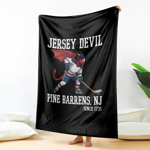Pine Barrens New Jersey Devil Throw Blanket Gothic Horror Ice Hockey Gift TS12 Print Your Wear