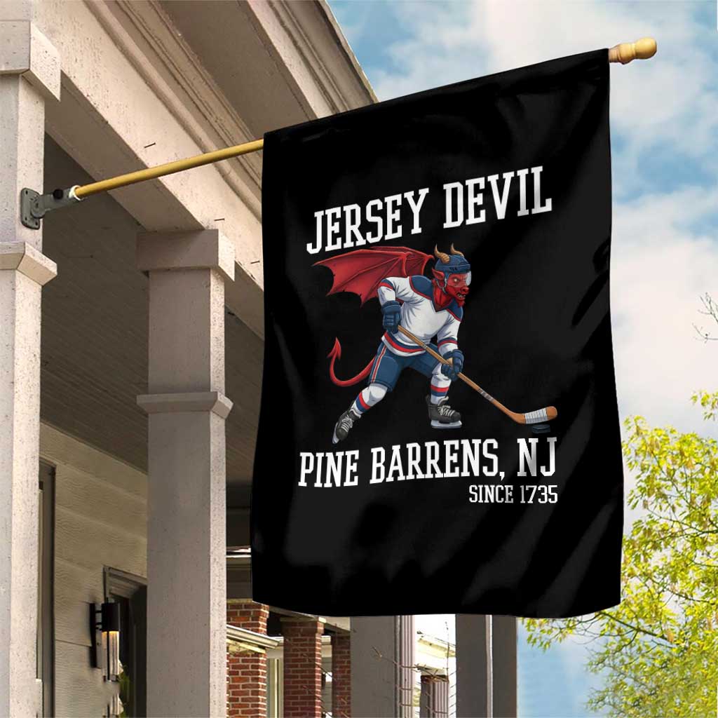 Pine Barrens New Jersey Devil Garden Flag Gothic Horror Ice Hockey Gift TS12 Print Your Wear