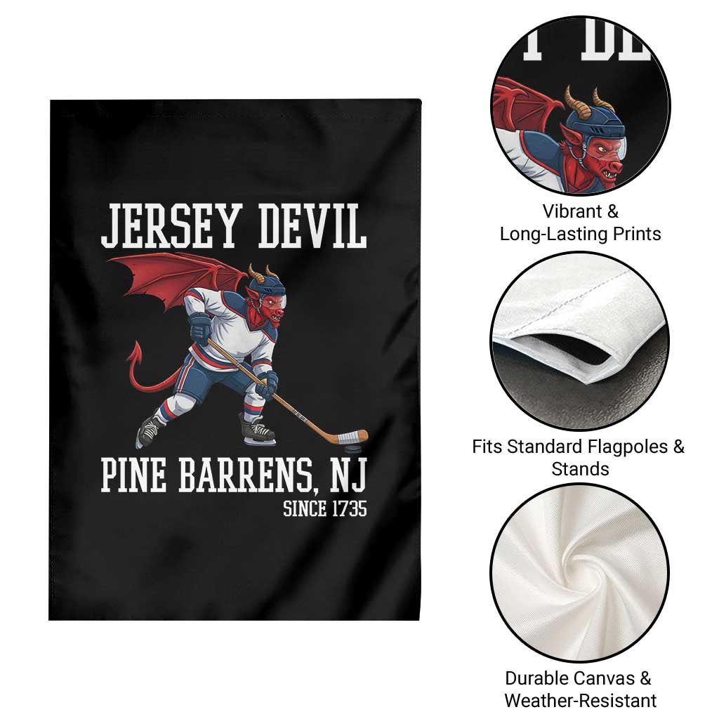 Pine Barrens New Jersey Devil Garden Flag Gothic Horror Ice Hockey Gift TS12 Print Your Wear